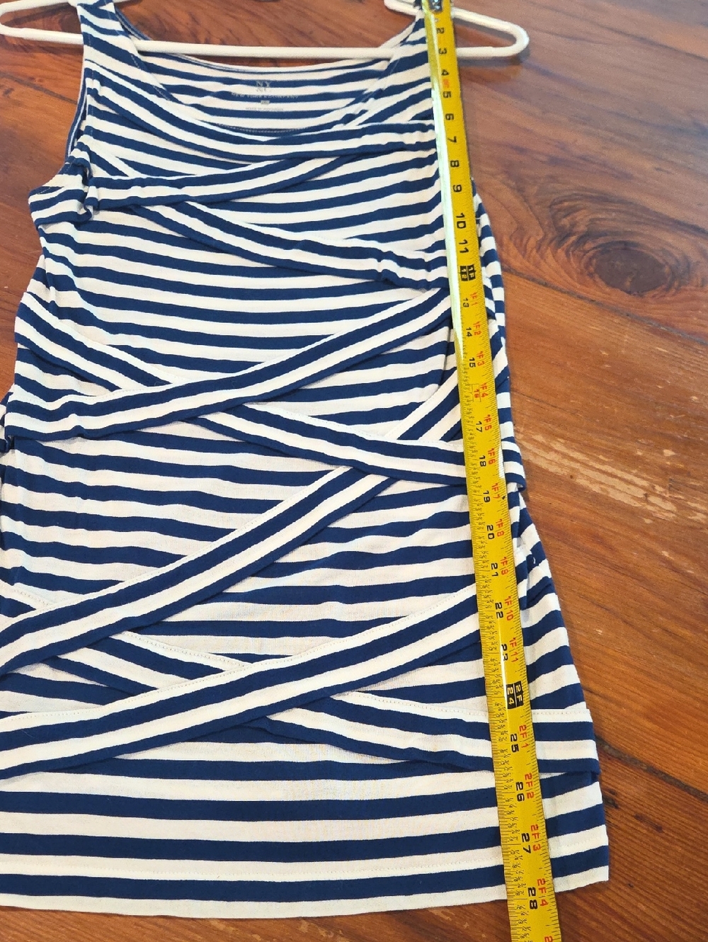 NY & C Navy and White Tank Top - Picture 3 of 7